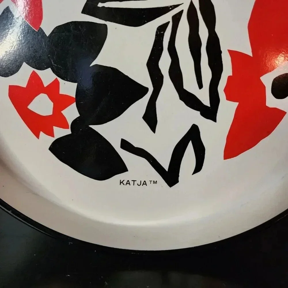 Vintage Katja House design for Gailstyn-Sutton Towele Co serving tray Retro 80s
